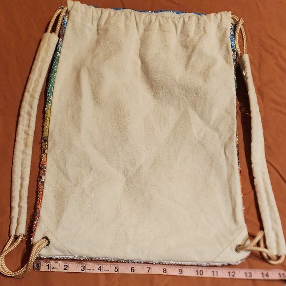 Reverse Sequine Unicorn Drawstring Bag - Picture 2 of 2